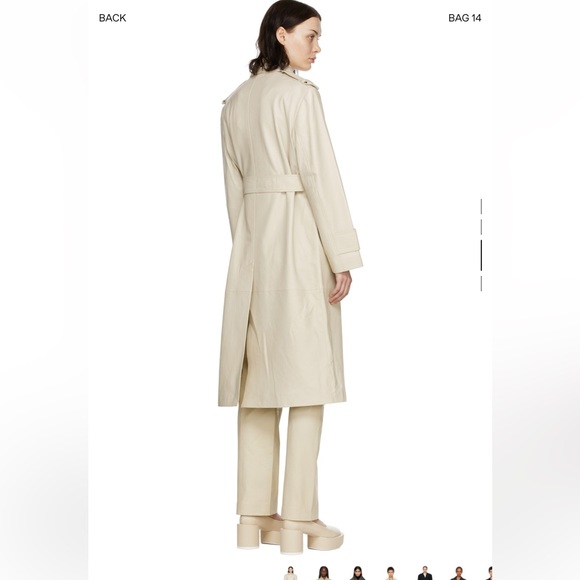 REMAIN BIRGER CHRISTENSEN
Beige Pisonia Leather Trench Coat - Picture 4 of 4